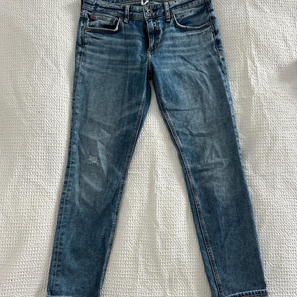 Rag & Bone Blue Boyfriend Jeans Timeless Casual Style